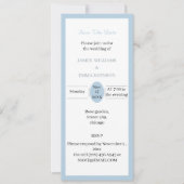 カスタマイズ可能 シンプル ライトブルー Save The Date 招待状 (正面)