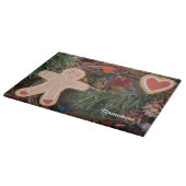 カスタマイズ可能: ジンジャーブレッドマン カッティングボード (角)