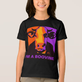 カスタマイズ可能!ハロウィーン・ブーバイン・ポップアート・カウTシャツ トライブレンドTシャツ