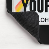 (カスタマイズ可能)ハワイアンライセンスプレート マウスパッド (コーナー)