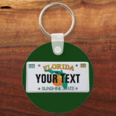 (カスタマイズ可能)フロリダライセンスプレート キーホルダー (正面)