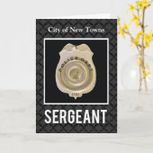 カスタマイズ可能、プロモーションから軍曹 カード (黄色い花)