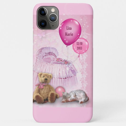 (カスタマイズ可能)ベビーガール Case-Mate iPhoneケース (裏面)