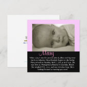 カスタマイズ可能 - 「メアリー」 (正面/裏面)