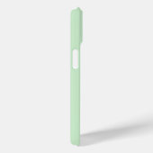 カスタマイズ可能 モノグラム 名前入り グリーン スマホケース Case-Mate iPhoneケース (裏面 / 右)