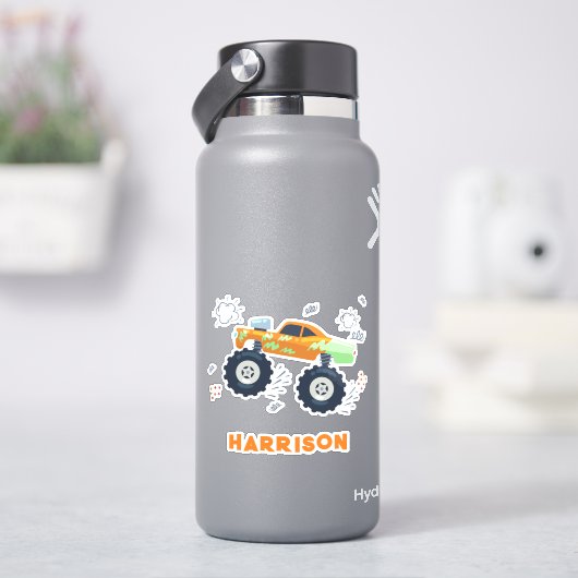 カスタマイズ可能 モンスタートラック シール (HydroFlask)