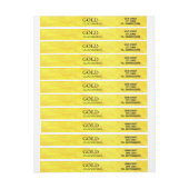 カスタマイズ可能 ラップアラウンドラベル (シート)