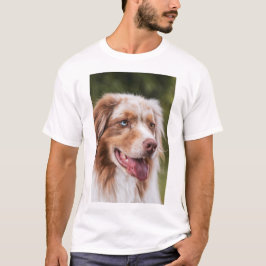 カスタマイズ可能、写真とテキストの犬を追加 Tシャツ