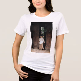 カスタマイズ可能、写真とテキストを追加 トライブレンドＴシャツ