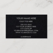 カスタマイズ可能 名刺 (裏面)