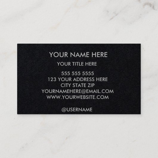 カスタマイズ可能 名刺 (裏面)