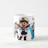 カスタマイズ可能 名前 セーラー キャラクター * I * コーヒーマグカップ (中央)