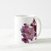 カスタマイズ可能 名前 Grace ピンク 桜 レトロかわいい コーヒーマグカップ (正面右)