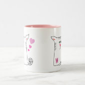 カスタマイズ可能: 少しAlfie ツートーンマグカップ (中央)