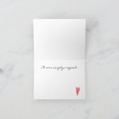 カスタマイズ可能、感謝バレンタインデーのメモカード サンキューカード (内部)