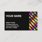 カスタマイズ可能💚 💛💙❤️斜めピックボールのパドル 名刺 (裏面)