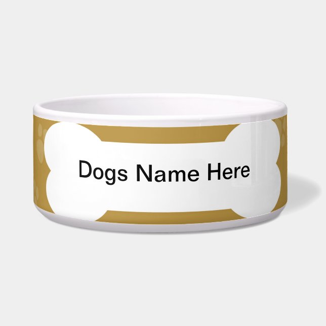 カスタマイズ可能 犬用食器 ボウル (正面)