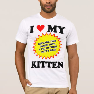カスタマイズ可能 私の子猫大好き Tシャツ