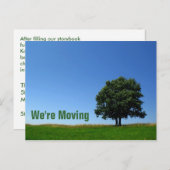 カスタマイズ可能：移動中 案内ポストカード (正面/裏面)