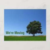 カスタマイズ可能：移動中 案内ポストカード (正面)