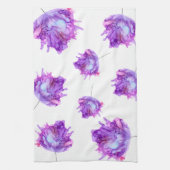 カスタマイズ可能！紫あじさいトスパターン – - キッチンタオル (縦)