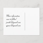 カスタマイズ可能：結び目を結ぶ – 日付を保存する 案内ポストカード (裏面)