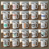 カスタマイズ可能 肉球が先でコーヒーはその後 コーヒーマグカップ