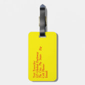 カスタマイズ可能/荷物タグ/ユーモアのある引用文/来付き ラゲッジタグ (裏面縦)