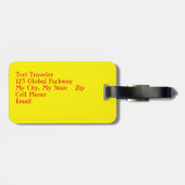 カスタマイズ可能/荷物タグ/ユーモアのある引用文/来付き ラゲッジタグ (裏面横)