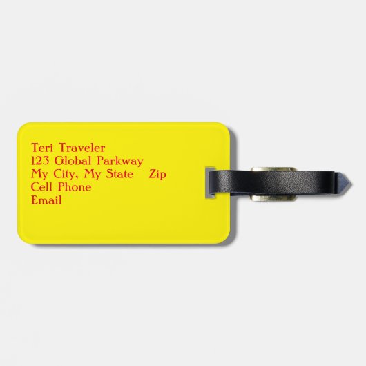 カスタマイズ可能/荷物タグ/ユーモアのある引用文/来付き ラゲッジタグ (裏面横)