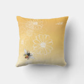 カスタマイズ可能: 蜂 クッション (裏面)