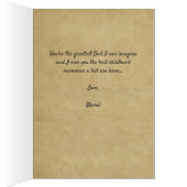 （カスタマイズ可能）西スタイル父の日札 (内側 (右))