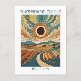 カスタマイズ可能：農地を介したEclipse ポストカード