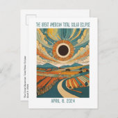 カスタマイズ可能:農地を介したEclipse ポストカード (正面/裏面)