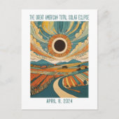 カスタマイズ可能:農地を介したEclipse ポストカード (正面)