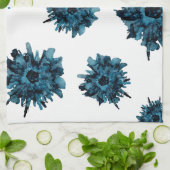 カスタマイズ可能!!!青いスパイダームトスパターン – - キッチンタオル (折り畳み)