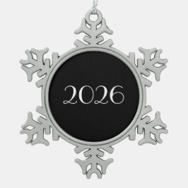 カスタマイズ可能 2026 スノーフレークピューターオーナメント
