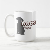 カスタマイズ可能 DOGS > People コーヒーマグカップ (左)