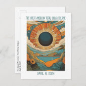 カスタマイズ可能: ECLIPSE OVER LAKE ポストカード (正面/裏面)