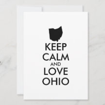 カスタマイズ可能 KEEP CALM and LOVE OHIO