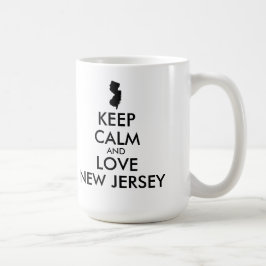 カスタマイズ可能 KEEP CALM LOVE ニュージャージー コーヒーマグカップ