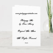 カスタマイズ可能: PedagogyGreetingsを時間をとること カード (裏面)