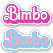 カスタマイズ可能Bimbo シール (正面)