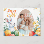 カスタマイズ可能🐇Bunny & Egg-stravaganza シーズンポストカード (正面)