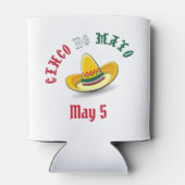 カスタマイズ可能Cinco de Mayo 5月5日フェスタ 缶クーラー (裏面)