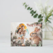 カスタマイズ可能🐇Egg-stra楽しい シーズンポストカード (スタンド正面)