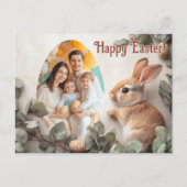 カスタマイズ可能🐇Egg-stra楽しい シーズンポストカード (正面)