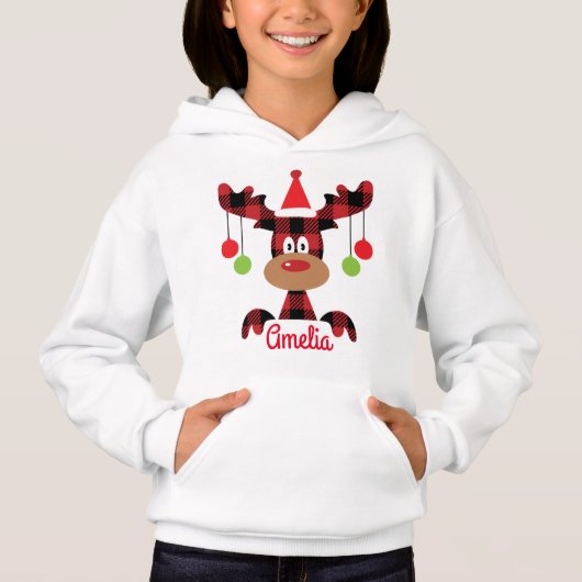 カスタマイズ名かわいいトナカイのクリスマス (正面)