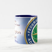 カスタマイズ名前 ツートーンマグカップ (中央)