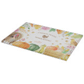 カスタマイズ名感謝祭伝統的 カッティングボード (角)